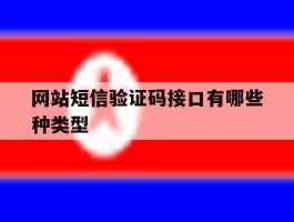 网站短信验证码接口有哪些种类型