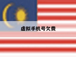 虚拟手机号欠费