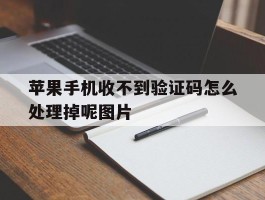 苹果手机收不到验证码怎么处理掉呢图片