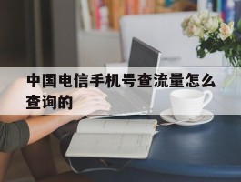 中国电信手机号查流量怎么查询的