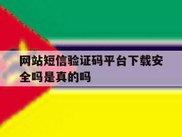 网站短信验证码平台下载安全吗是真的吗