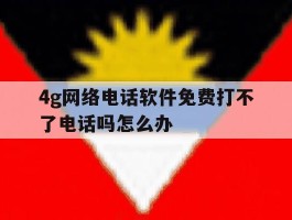 4g网络电话软件免费打不了电话吗怎么办