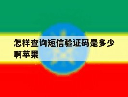 怎样查询短信验证码是多少啊苹果
