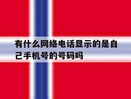 有什么网络电话显示的是自己手机号的号码吗