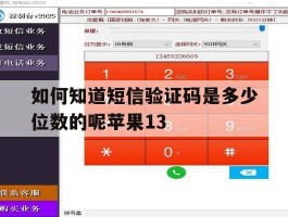如何知道短信验证码是多少位数的呢苹果13