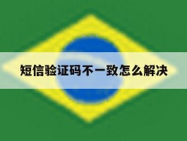 短信验证码不一致怎么解决
