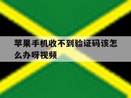 苹果手机收不到验证码该怎么办呀视频