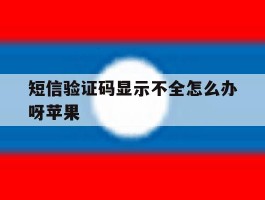 短信验证码显示不全怎么办呀苹果