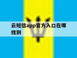 云短信app官方入口在哪找到