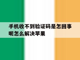 手机收不到验证码是怎回事呢怎么解决苹果