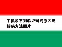 手机收不到验证码的原因与解决方法图片