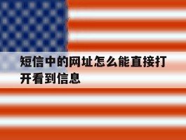 短信中的网址怎么能直接打开看到信息