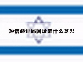 短信验证码网址是什么意思