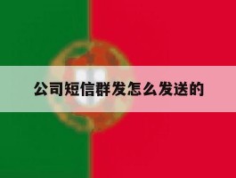 公司短信群发怎么发送的
