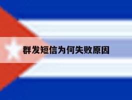 群发短信为何失败原因