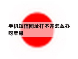 手机短信网址打不开怎么办呀苹果