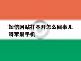 短信网站打不开怎么回事儿呀苹果手机