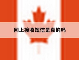 网上接收短信是真的吗