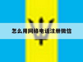 怎么用网络电话注册微信