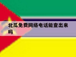 北瓜免费网络电话能查出来吗