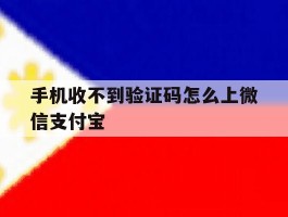手机收不到验证码怎么上微信支付宝