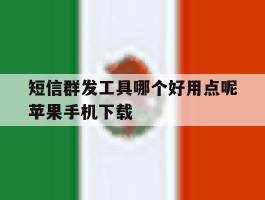 短信群发工具哪个好用点呢苹果手机下载