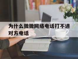 为什么微微网络电话打不进对方电话
