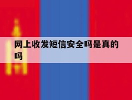 网上收发短信安全吗是真的吗