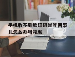 手机收不到验证码是咋回事儿怎么办呀视频