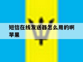 短信在线发送器怎么用的啊苹果