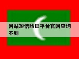 网站短信验证平台官网查询不到