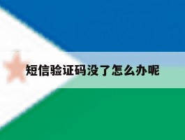 短信验证码没了怎么办呢