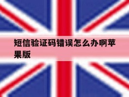 短信验证码错误怎么办啊苹果版