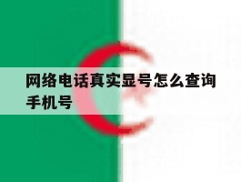 网络电话真实显号怎么查询手机号