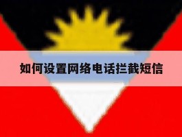 如何设置网络电话拦截短信