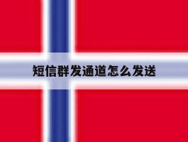 短信群发通道怎么发送