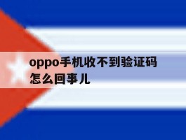 oppo手机收不到验证码怎么回事儿