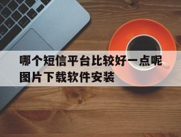 哪个短信平台比较好一点呢图片下载软件安装