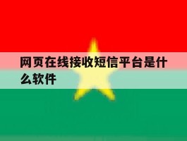 网页在线接收短信平台是什么软件