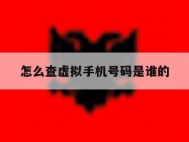 怎么查虚拟手机号码是谁的