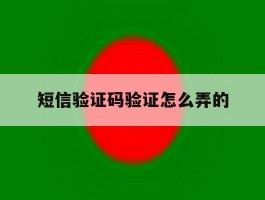 短信验证码验证怎么弄的